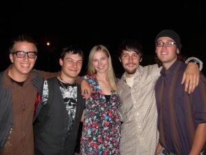 Jennifer Keller with Phil, Sean, Sean and Wes